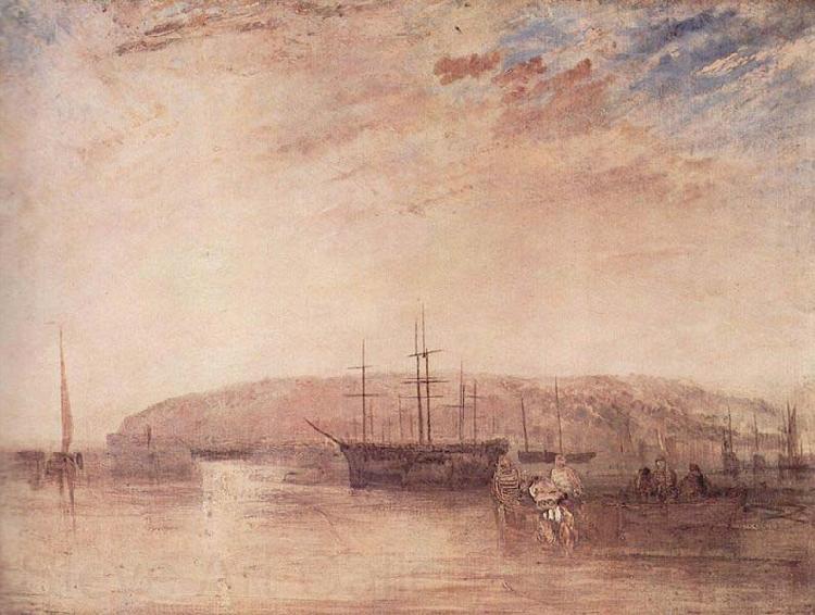 Joseph Mallord William Turner Schiffsverkehr vor der Landspitze von East Cowes Norge oil painting art